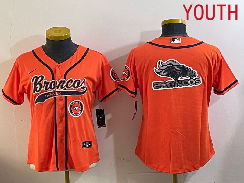 Youth Denver Broncos Blank Orange Joint Name 2024 Nike Limited NFL Jersey style 3->women nfl jersey->Women Jersey